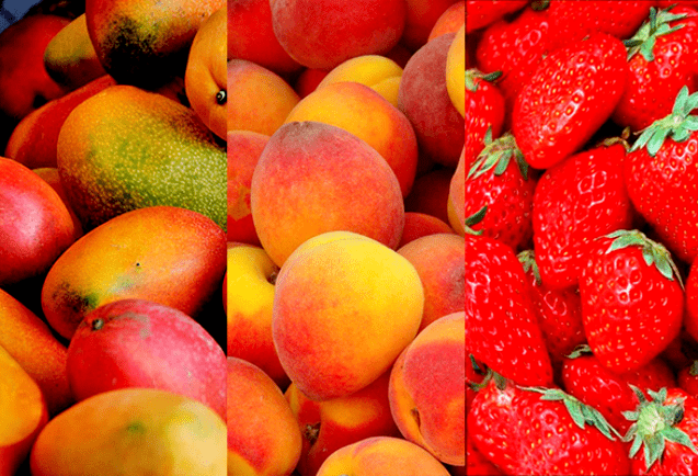 mangos, pexegos por potencia