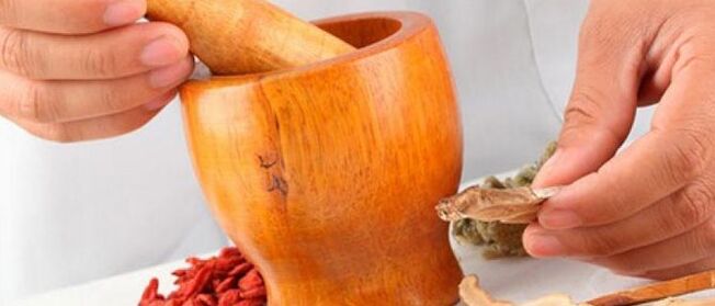Tratamento da potencia con herbas